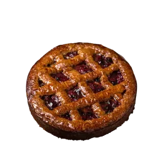 Cherry, nuts and cinnamon pie