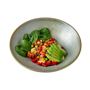 Лосось, авокадо, киноа